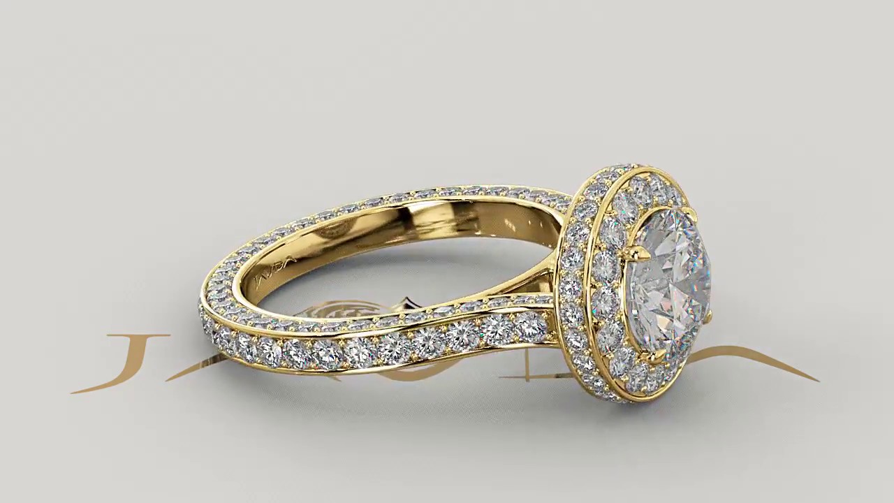 Javda Round Diamond Engagement Ring, 14k Yellow Gold