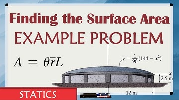 Pappus and Guldinus Surface Area EXAMPLE PROBLEM // Step By Step Explanation and Equations Included
