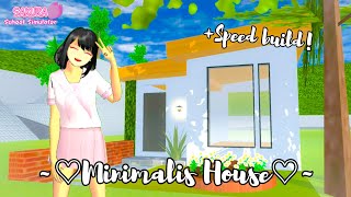 Minimalis House Speed Build Sakura School Simulator