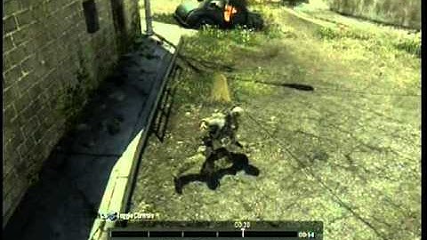MW3 lucky throwing knife kill!