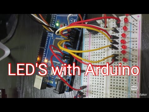 ARDUINO MEGA 2560 with LED'S complete project video - YouTube
