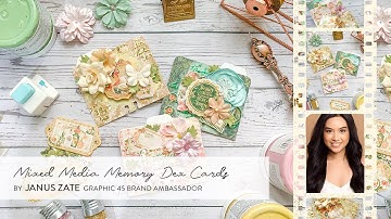 Mixed Media Memory Dex Cards with Graphic 45 Portrait of a Lady