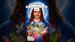 Isaiah 45 this verse activate my mind right now #youtube #youtubeshorts #jesus