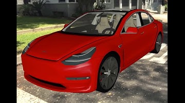 Tesla Model 3 in augmented reality - made with ARKit
