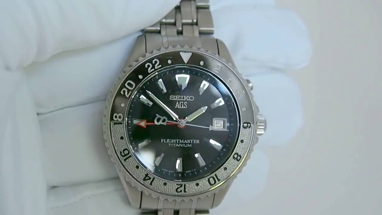 Seiko Flightmaster watch 5M45-6A50 (SBCW005) - YouTube