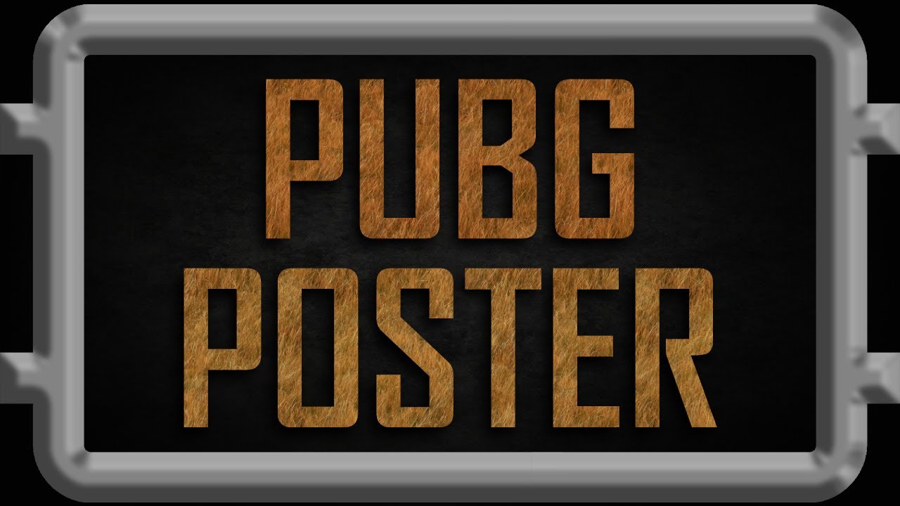 Making a #PUBG Poster in Photoshop