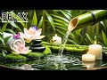Relaxing Music for Healing + Bamboo Water Sounds 🌿 Relieves depression and tension &amp; Nature Sounds