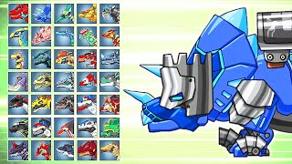 Dino Robot Battle Arena: Tricera Blue Iron Guardian (Assembly + Fights) | Eftsei Gaming screenshot 4