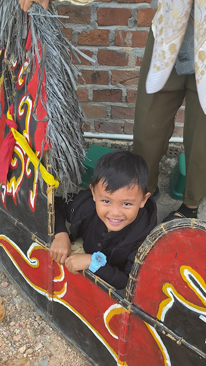 SI RAKA NAIK KUDA KEPANG #minivlog #hiburanshorts #anakdesa #jaranan