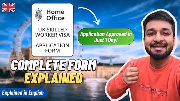How to Fill Skilled Worker Visa Application Form in 2025 🇬🇧