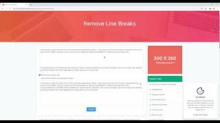 Remove Line Breaks | SumoWebTools