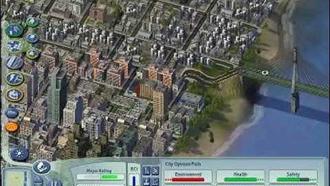 Sim City 4 - My largest city yet, 1,200,000 + sims