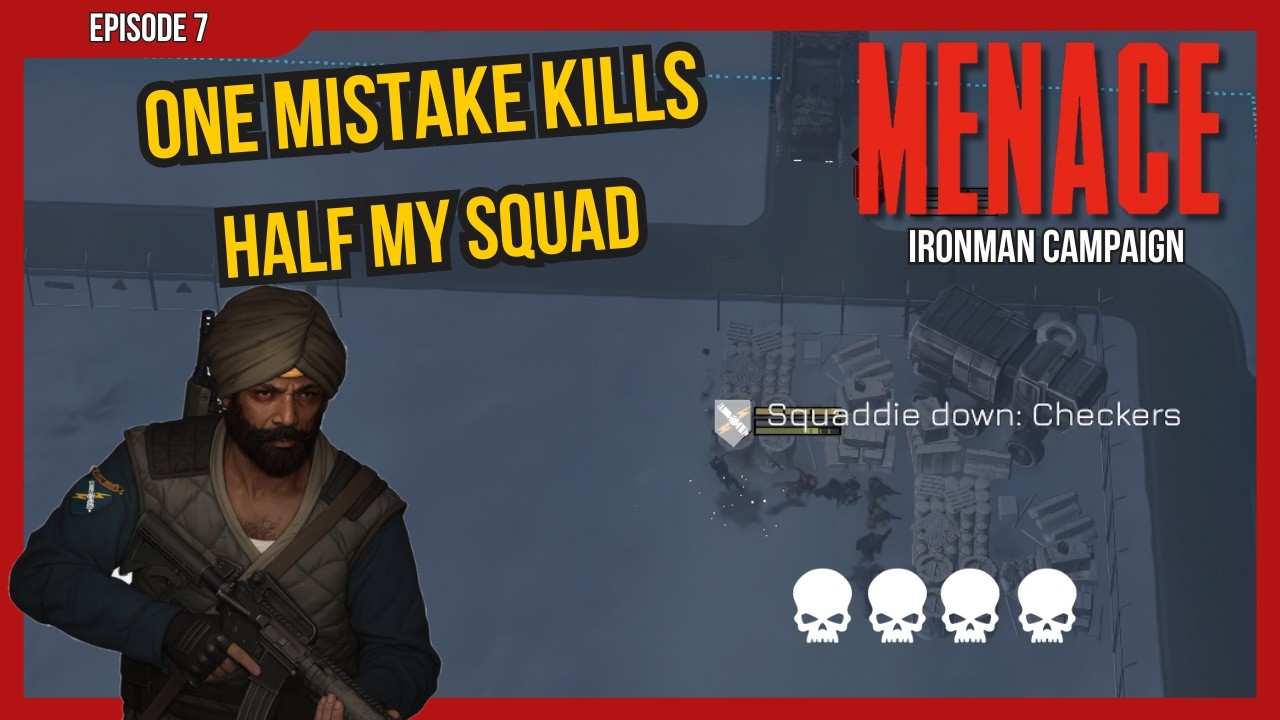MENACE | Ironman: New AI Spawn Behavior? One Mistake Wipes Half the Squad