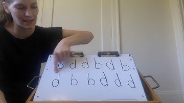 b d Reversals in Handwriting - b d p q 9 - lesson and mini-activity