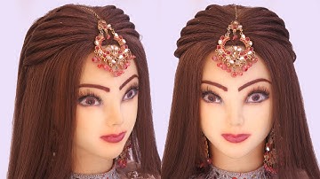 2 Front puff hairstyles l Elegant party hairstyles l wedding hairstyles Kashee