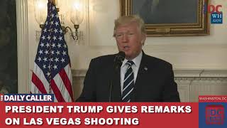 Trump Gives Remarks on Las Vegas Shooting: Consoles Families of Victims
