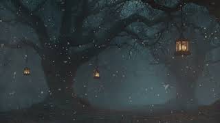 Forest Lantern Trail 🌙 Wind Through the Trees, Rustling Leaves & Distant Owls | 3 Hours of Calm