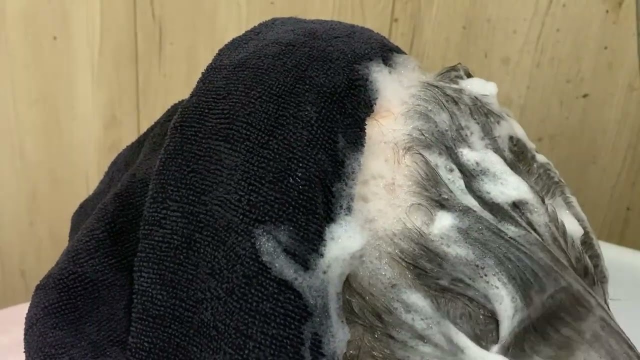 ASMR Hair Wash & Scalp Massage 💆‍♀️✨ Deep Relaxation, Shampoo Sounds for Sleep