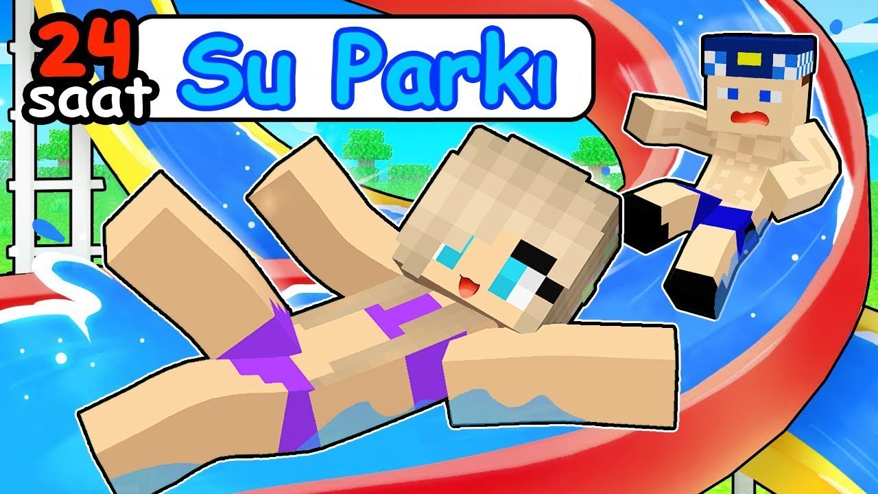 24 SAAT SU PARKINDA KALDIK FİLMİ! -Minecraft