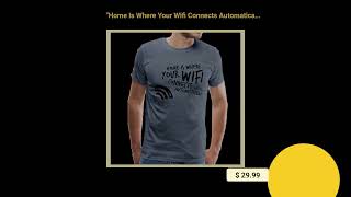 "Home Is Where Your Wifi Connects Automatically" - Men's Premium T-Shirt screenshot 5