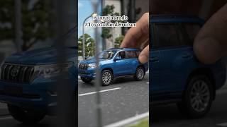 Blue Toyota Prado Miniature Build 😍🔥 | Tiny SUV, Luxury Look! #Shorts