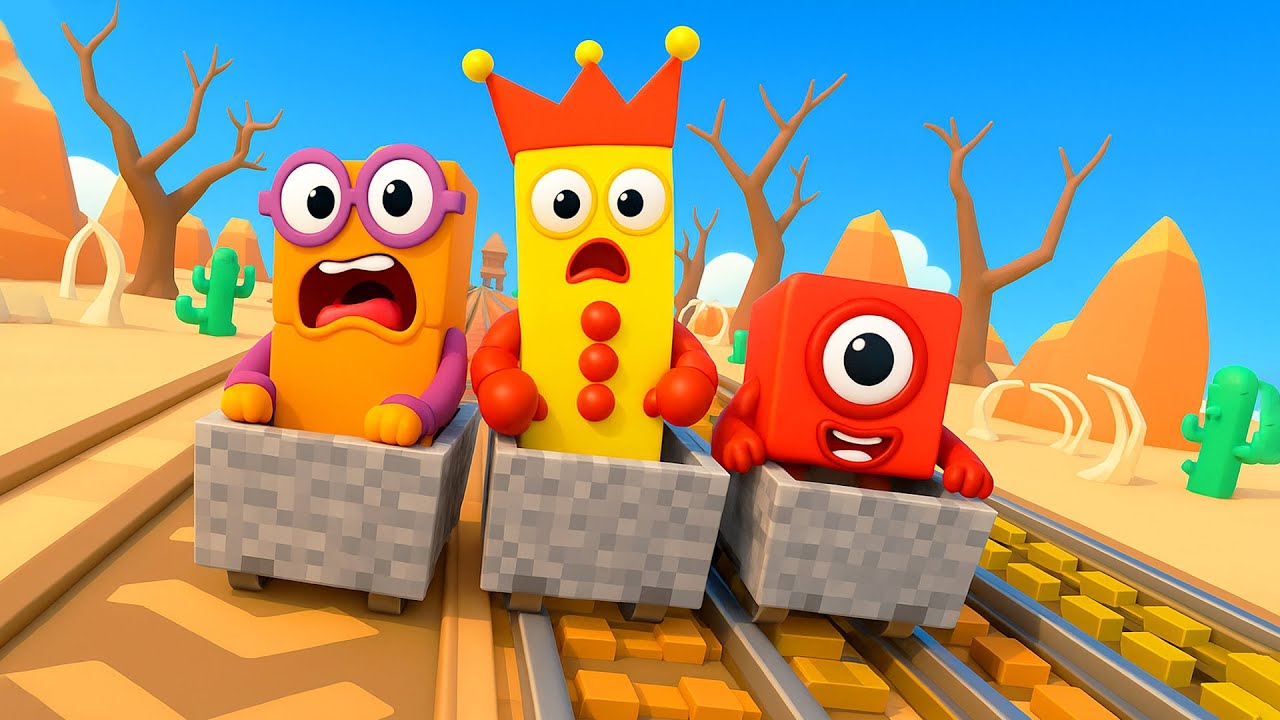 Numberblocks Play Ride And Slide in Roblox!