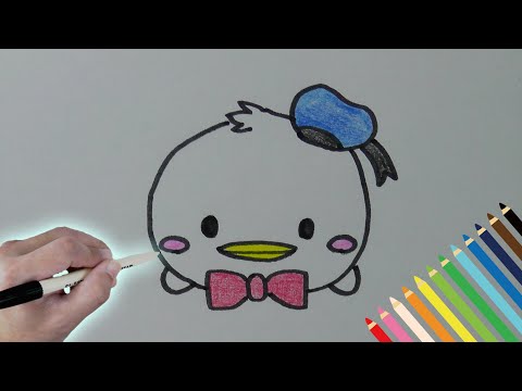 How To Draw Donald Disney Tsum Tsum Mickey Friends Youtube