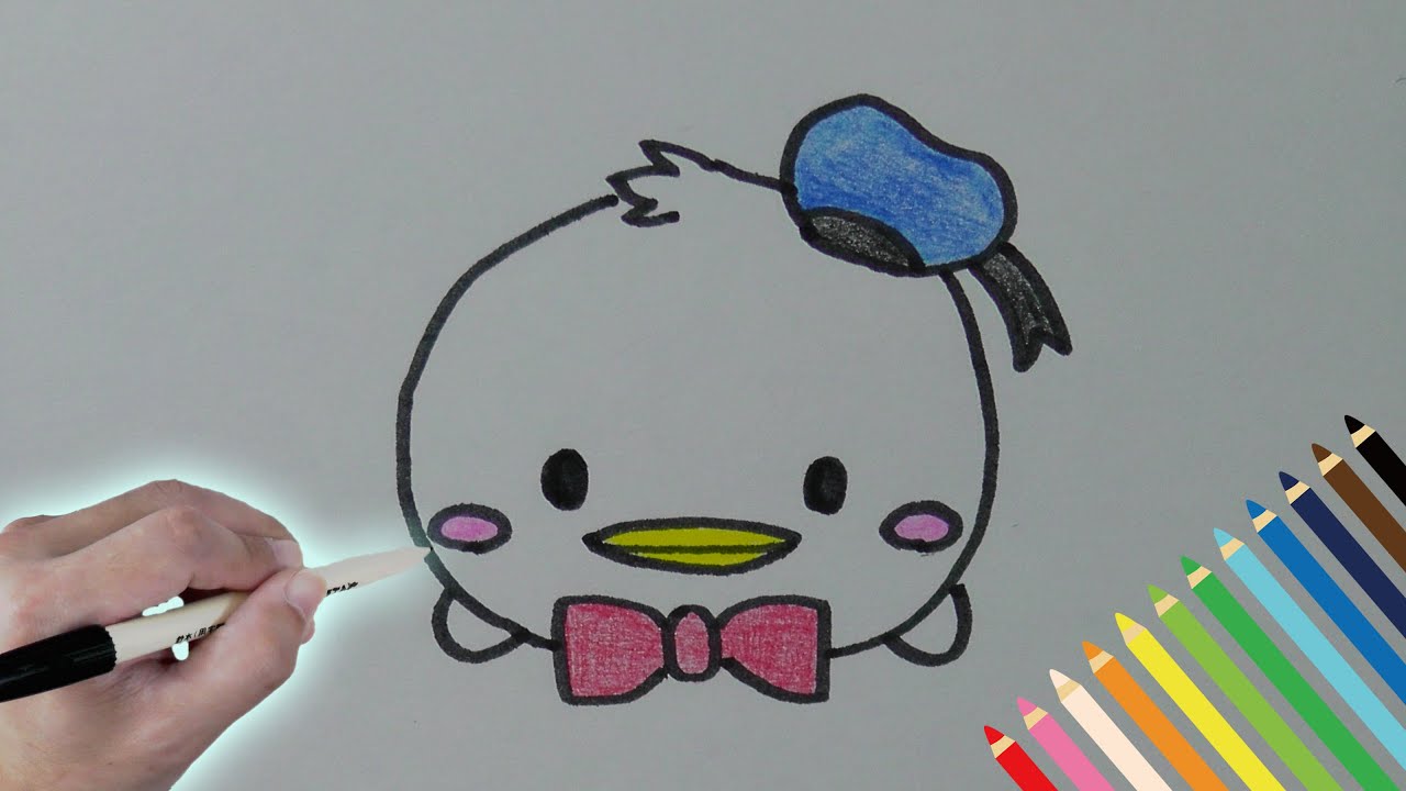 How To Draw Donald Disney Tsum Tsum Mickey Friends Youtube