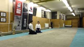 suwari waza gyakuhanmi katatedori yonkyo omote [TUTORIAL] Aikido empty hand basic technique