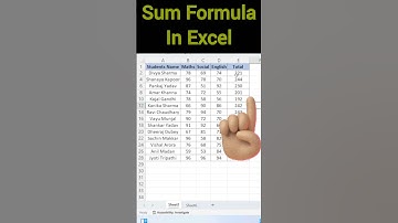 Sum Formula In Excel #shorts #short #shortvideo #shortsvideo #youtubeshorts #youtube#viral #ytshorts