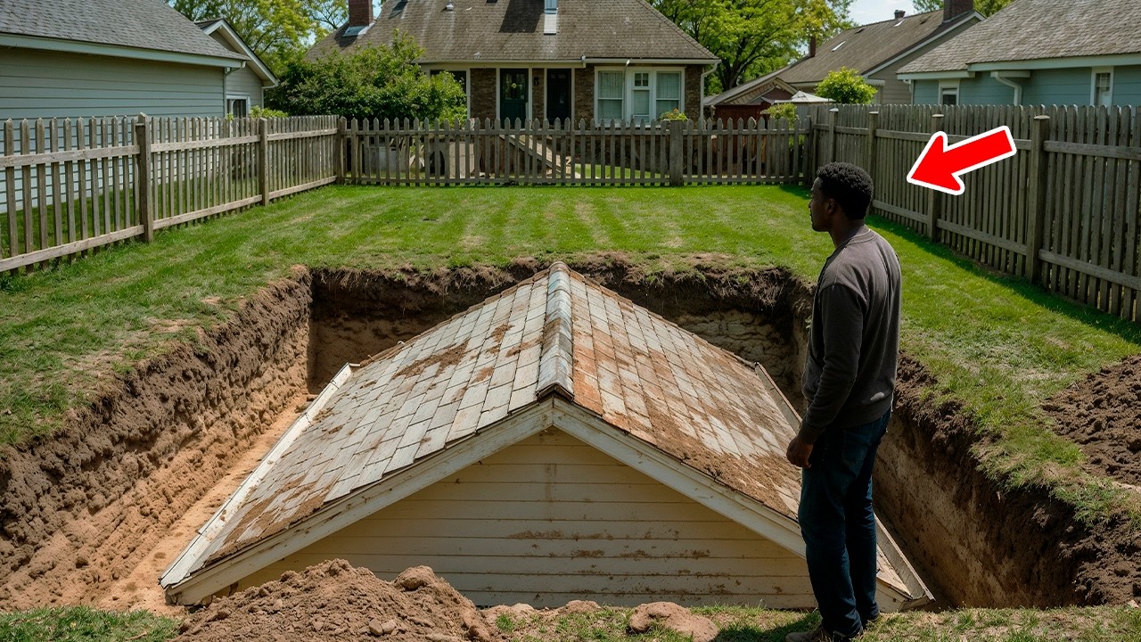 The Homeowner Discovered a Roof in His Yard — When He Dug It Up, Everyone Was Stunned