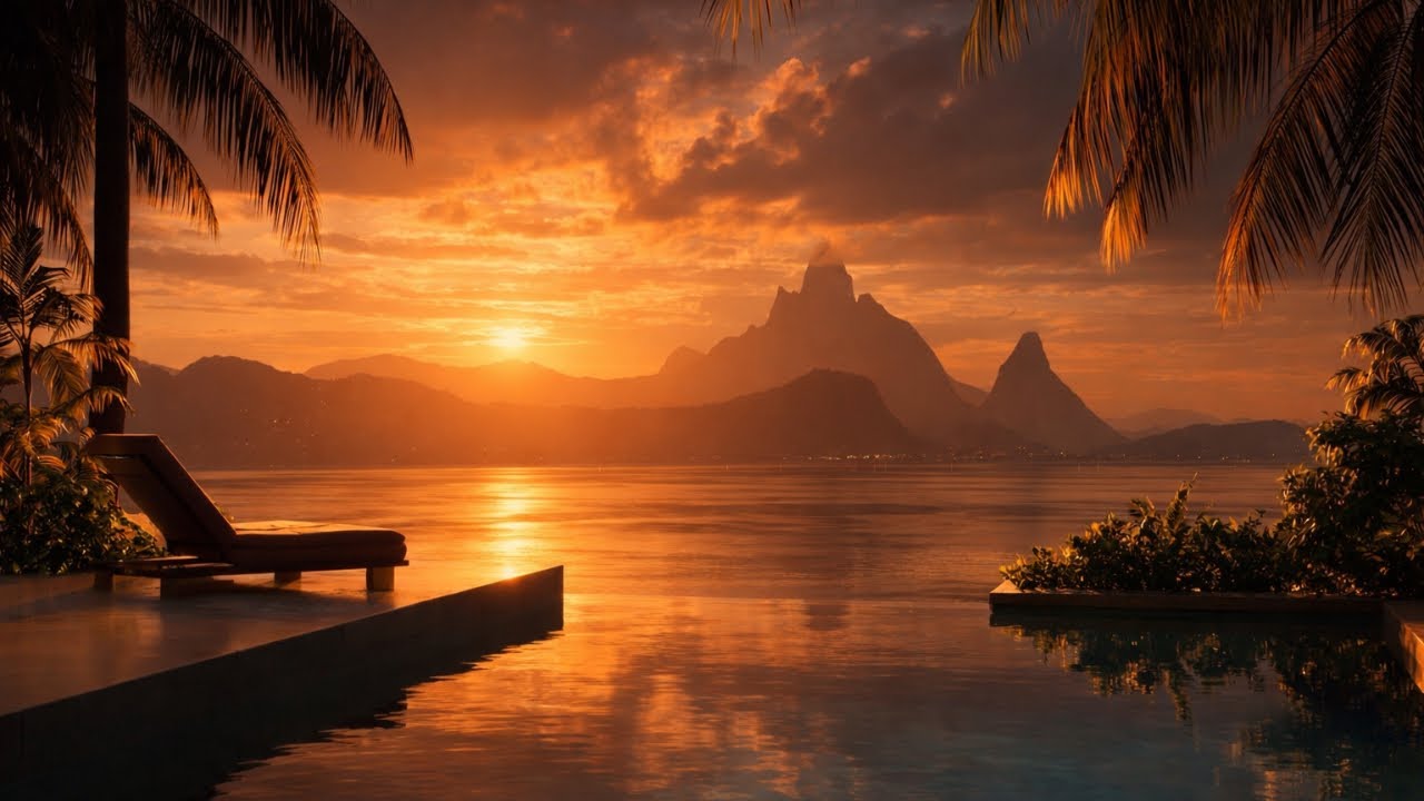 Sunset Chillout Lounge Mix | Golden Hour Ambient Music for Relaxation, Study and Calm Nights