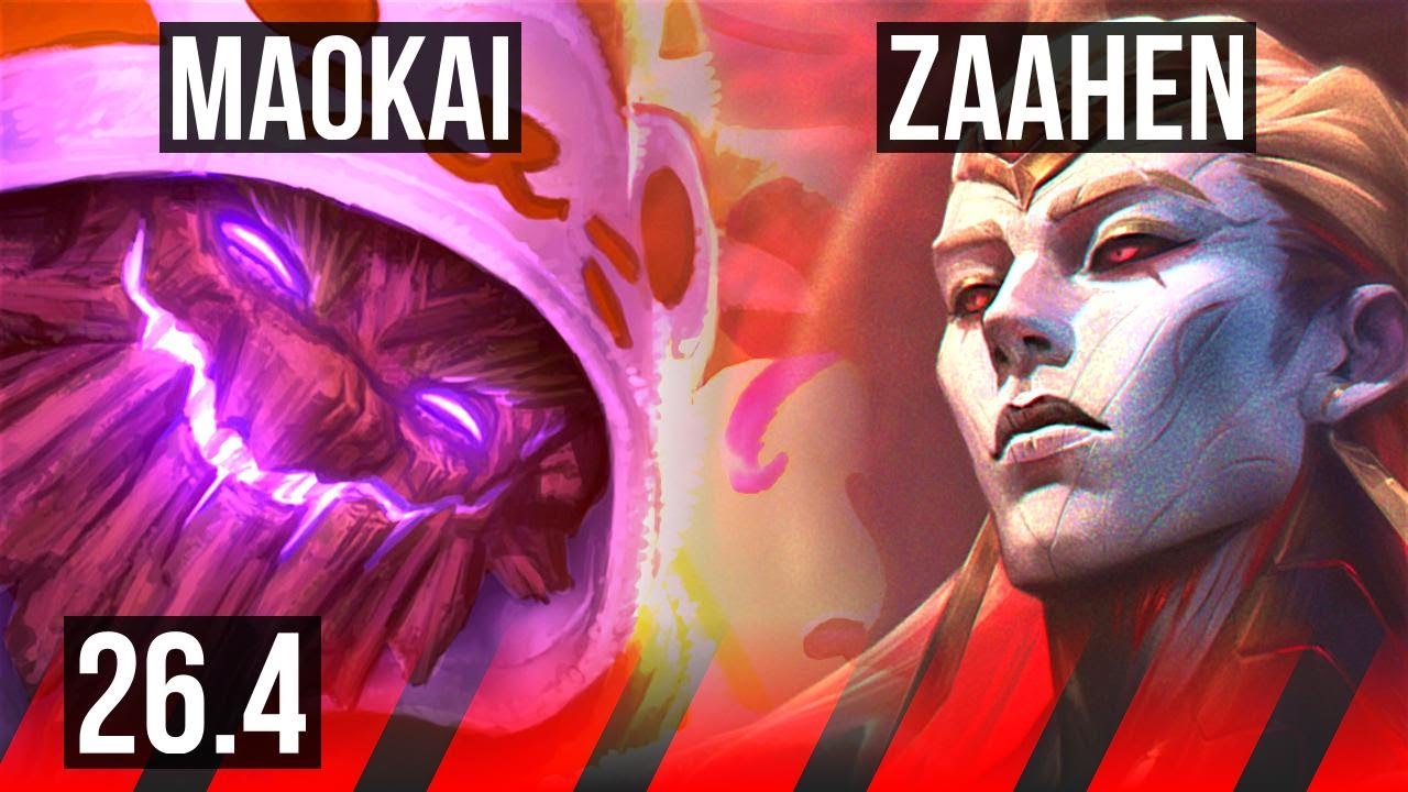 MAOKAI vs ZAAHEN (TOP) | Good KDA: 6/1/7 | EUW Master | 26.4