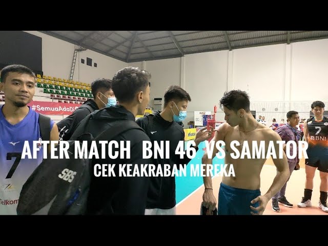 Simak...!!! Suasana setelah Pertandingan yg menegangkan antara BNI 46 Vs Bhayangkara Samator class=