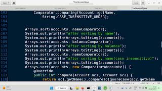 updating classes to use Comparator created using the simpler methods