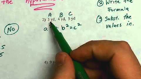 Lesson 12.2 Converse of Pythagorean Theorem