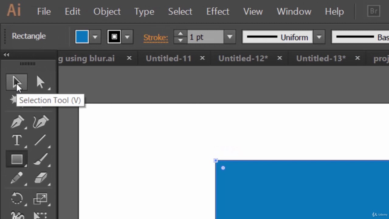 Selecting and Moving Objects adobe illustrator