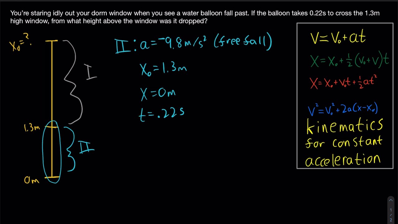 1D Motion Example 3 - YouTube