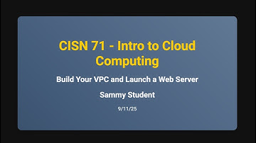 AWS Lab: Build your VPC and Launch a Web Server