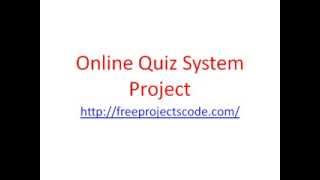 Online Quiz System Project
