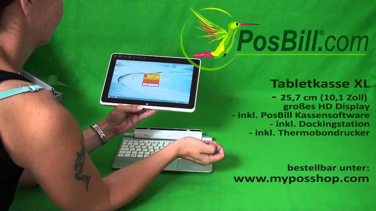 TabletkasseXL für Gastronomie oder Handel inklusive PosBill Kassensoftware