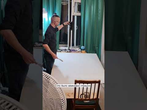 Полный вид 😱 еретического процесса ⌛️ отмывки кофе из мокки большого листа ватмана. Эдуард Кичигин