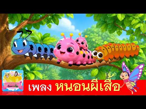 เพลง หนอนผีเสื้อ | หนอนต้วมเตี้ยม 3 เวอร์ชั่นน่ารัก | เพลงเด็กในตำนาน