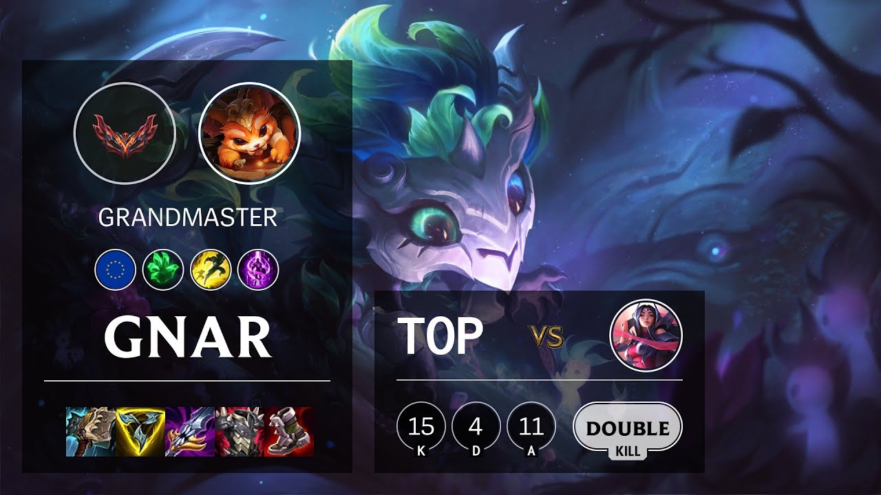 Gnar Top vs Irelia - EUW Grandmaster Patch 12.4