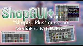 Descargar plugin ShopGuiPlus gratis por MediaFire MINECRAFT