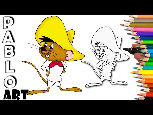 How to Draw Speedy Gonzales from Looney Tunes (Looney Tunes) Step