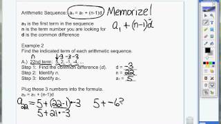 3.6 Example 2 Arithmetic sequence