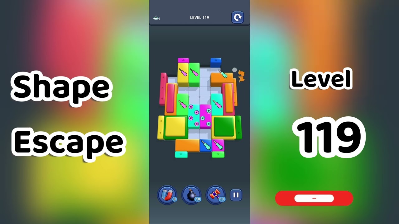 Shape Escape Level 119 Walkthrough 🧩 | Step-by-Step Guide | SolutionGuruji