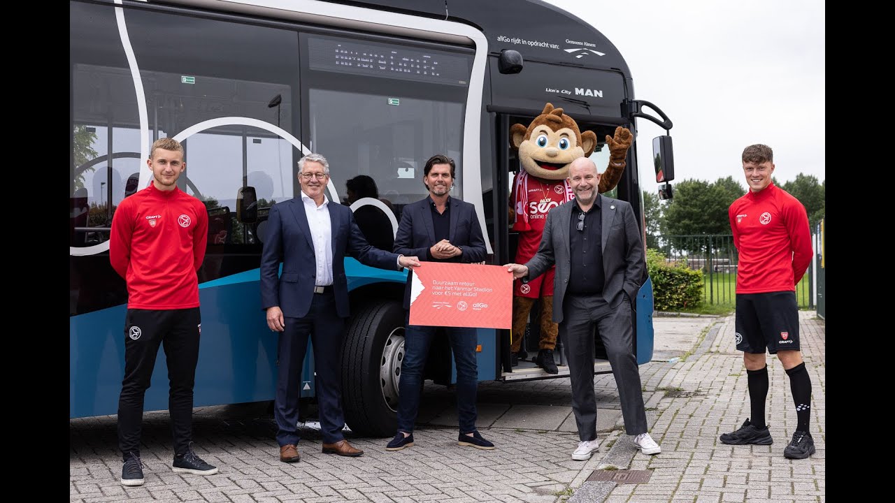 Duurzame en goedkope busdienst naar Yanmar Stadion voor seizoenkaarthouders