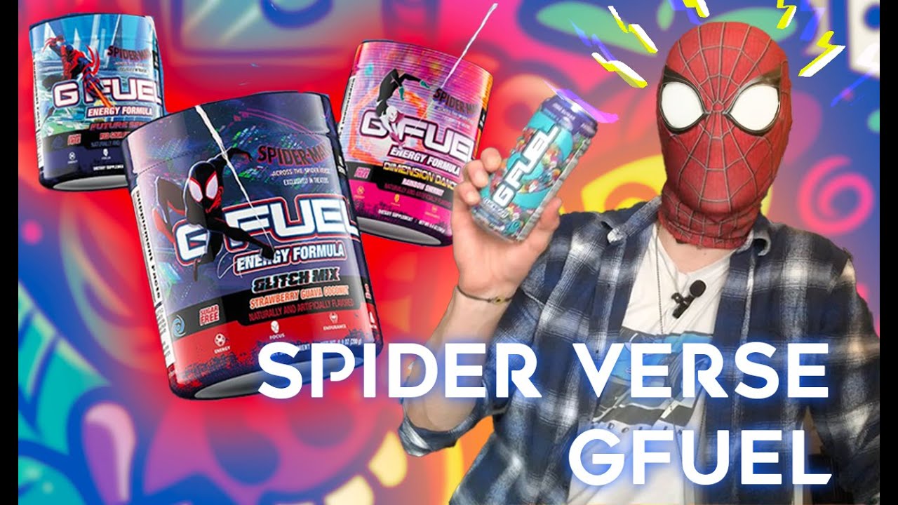 UNBOXING Spider-Man GFUEL Flavors/ 5K Giveaway Winner Announcement